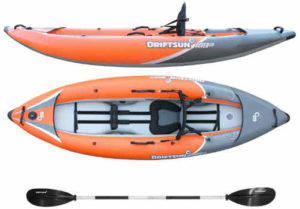 Driftsun Rover 120 Inflatable White-Water Kayak - fishing kayak