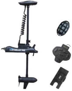 Aqueous Black Haswing 12v 55lbs Shaft Bow Mount Electric Trolling Motor