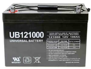 Universal UB121000-45978 12v 100AH Deep Cycle AGM Battery